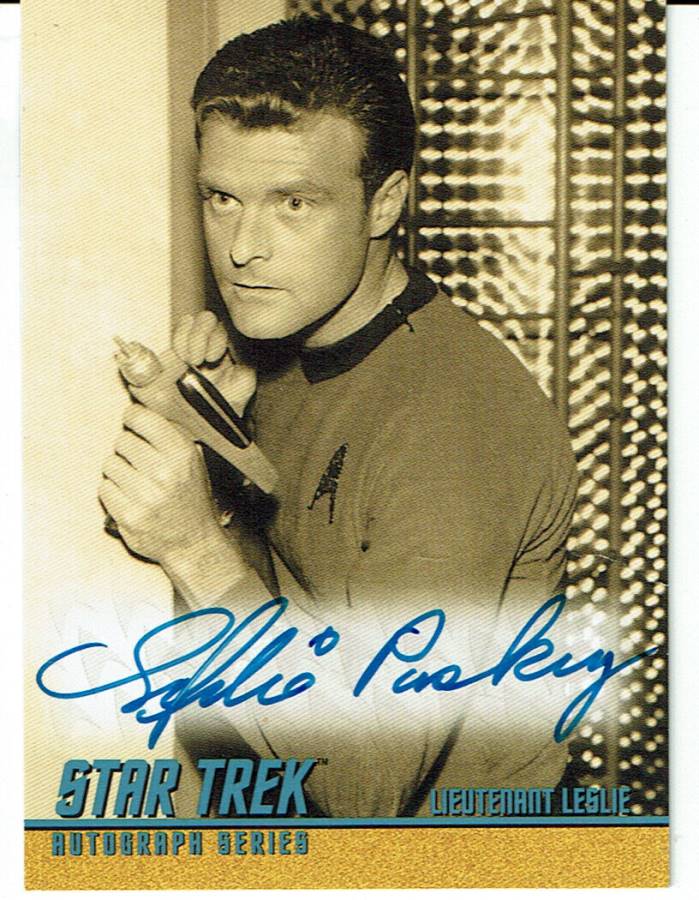 THE QUOTABLE STAR TREK AUTOGRAPH A101 OF EDDIE PASKEY AS LIEUTENANT LESLIE