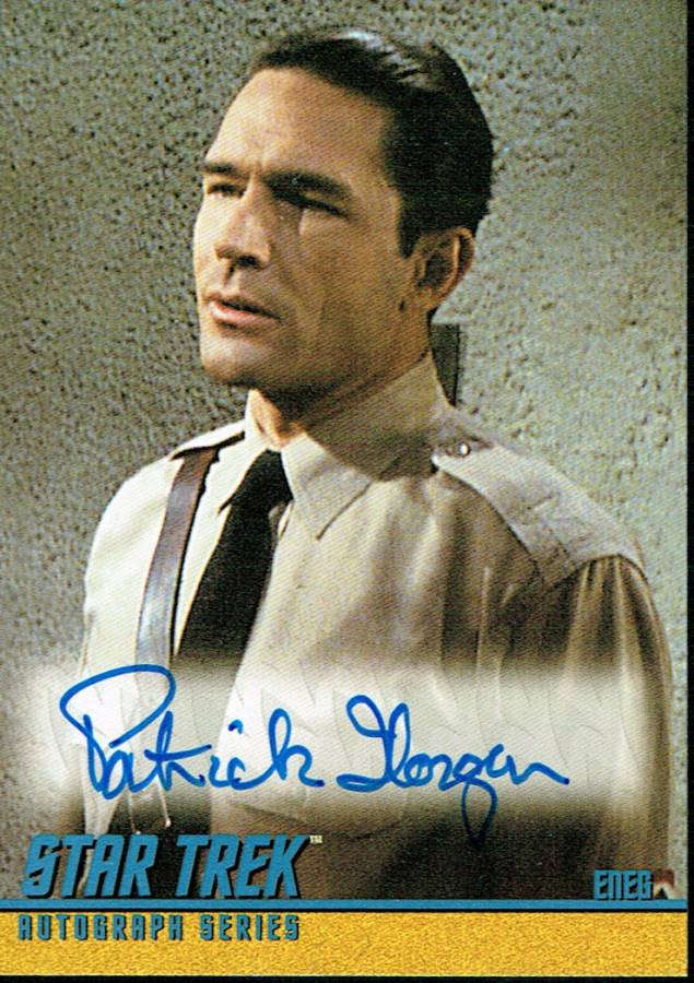 THE QUOTABLE STAR TREK AUTOGRAPH A88 PATRICK HORGAN AS ENEG