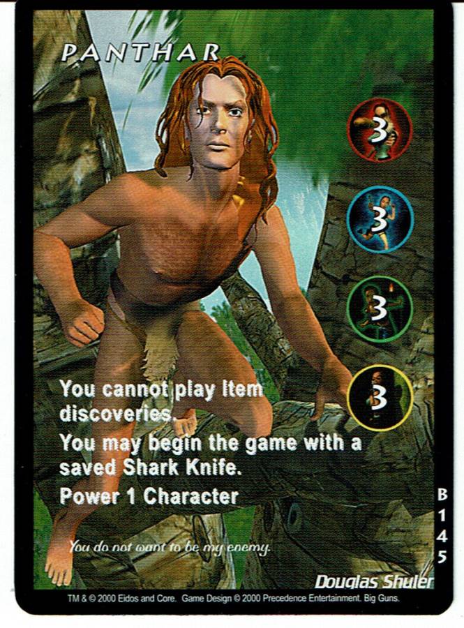 TOMB RAIDER CCG BIG GUNS RARE CARD B145 PANTHAR
