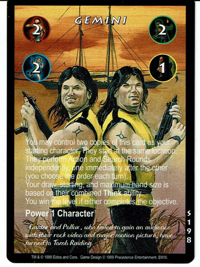 TOMB RAIDER CCG SLIPPERY WHEN WET RARE CARD S198 GEMINI ex