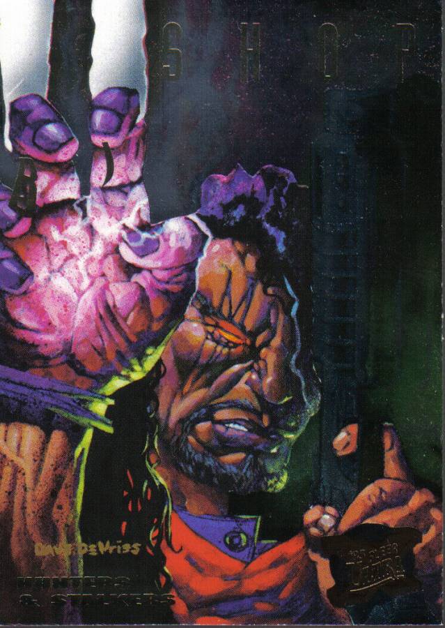 X MEN FLEER ULTRA 95 HUNTERS AND STALKERS COLOUR CARD 5 OF 9