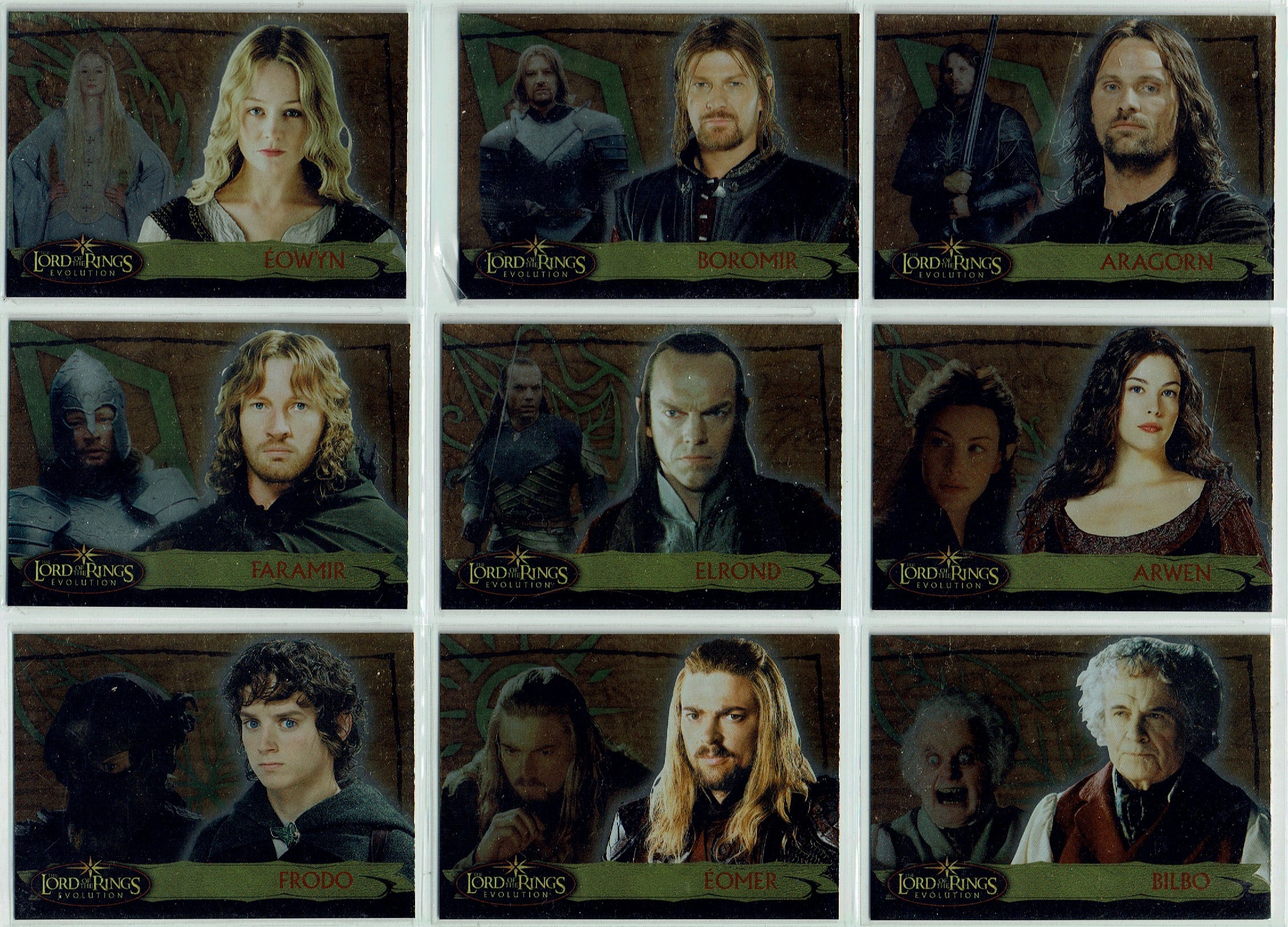 LORD OF THE RINGS EVOLUTION SET OF 20 LEVEL A FOIL CARDS