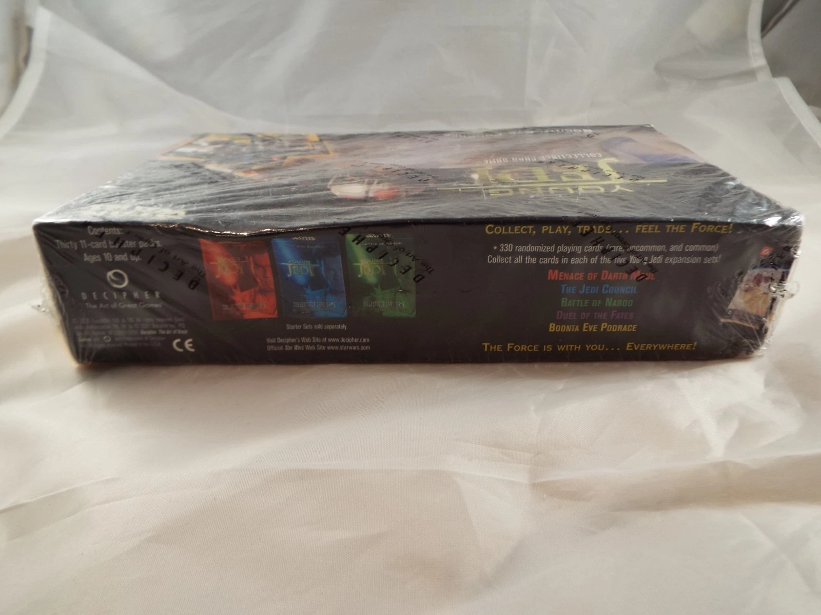 10 Boosters Young Jedi CCG - Star Wars - Battle Of Naboo & Menace Of Darth Maul (Neufs)