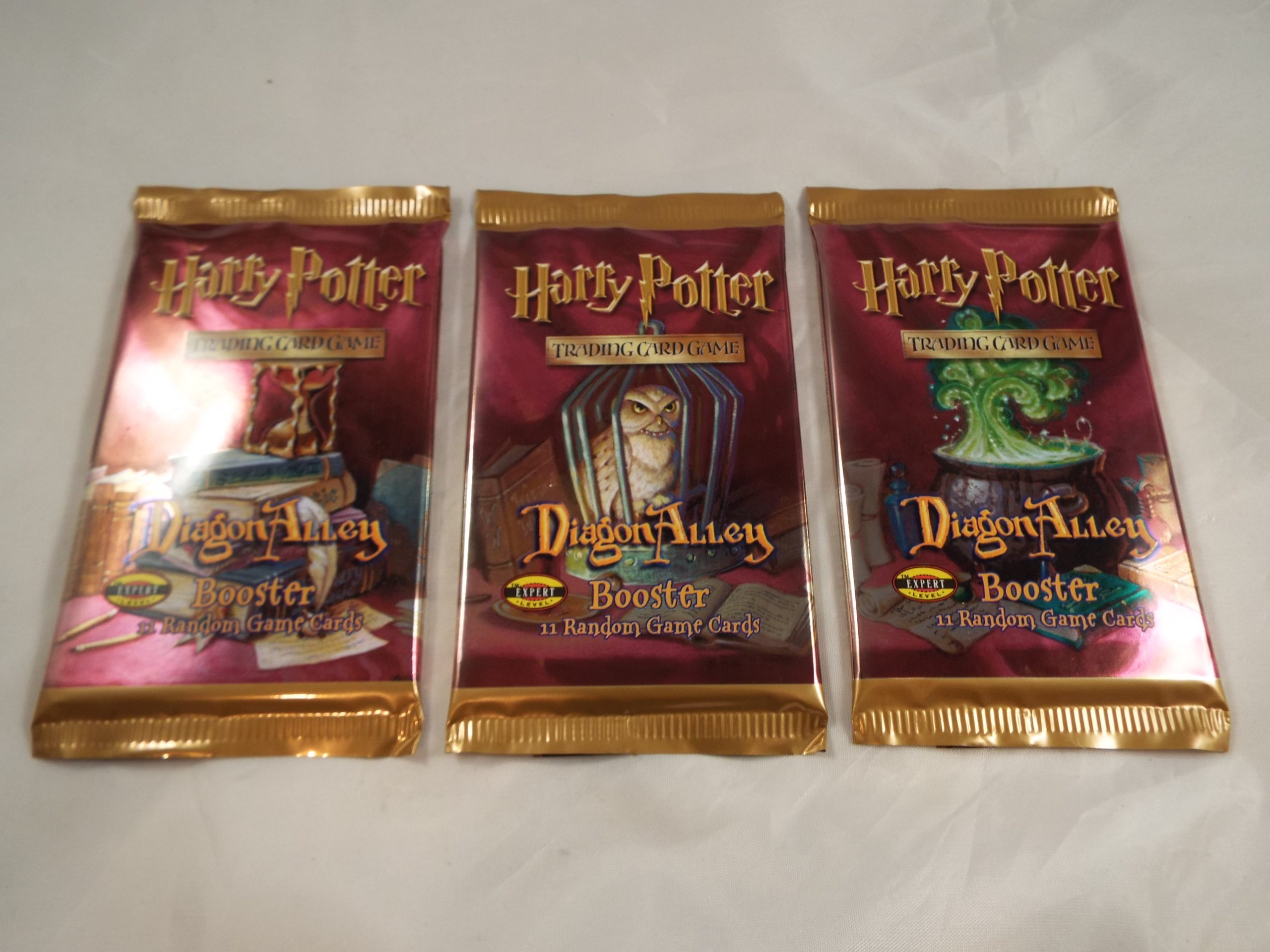HARRY POTTER CCG DIAGON ALLEY ART SET OF 3 SEALED BOOSTER PACKS