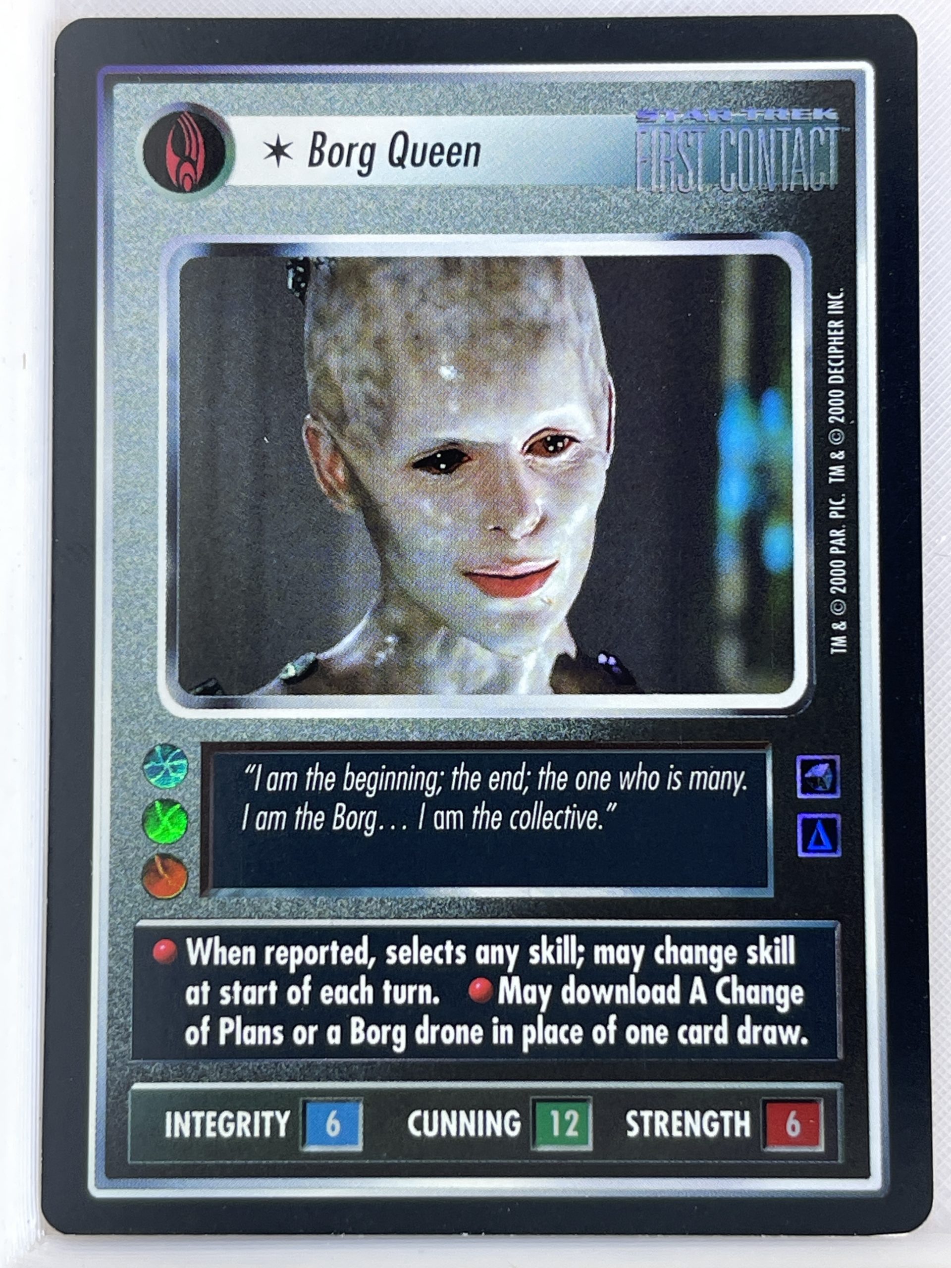 STAR TREK CCG REFLECTIONS ULTRA RARE FOIL BORG QUEEN ex