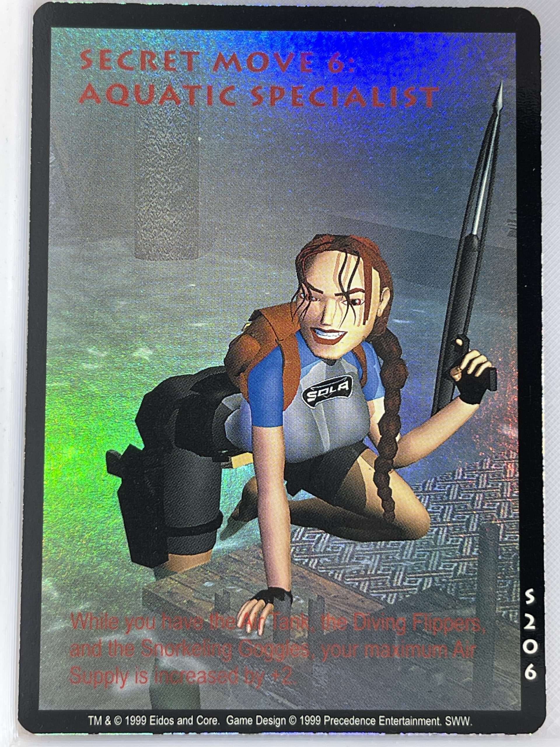 TOMB RAIDER CCG SLIPPERY WHEN WET CARD S206 SECRET MOVE 6: AQUATIC SPECIALIST ex