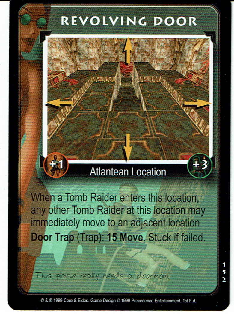 TOMB RAIDER CCG RARE CARD 152 REVOLVING DOOR