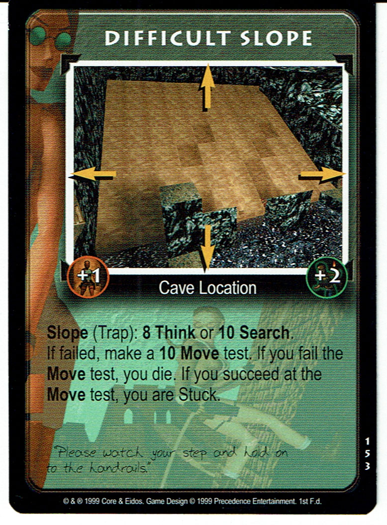 TOMB RAIDER CCG RARE CARD 153 DIFFICULT SLOPE