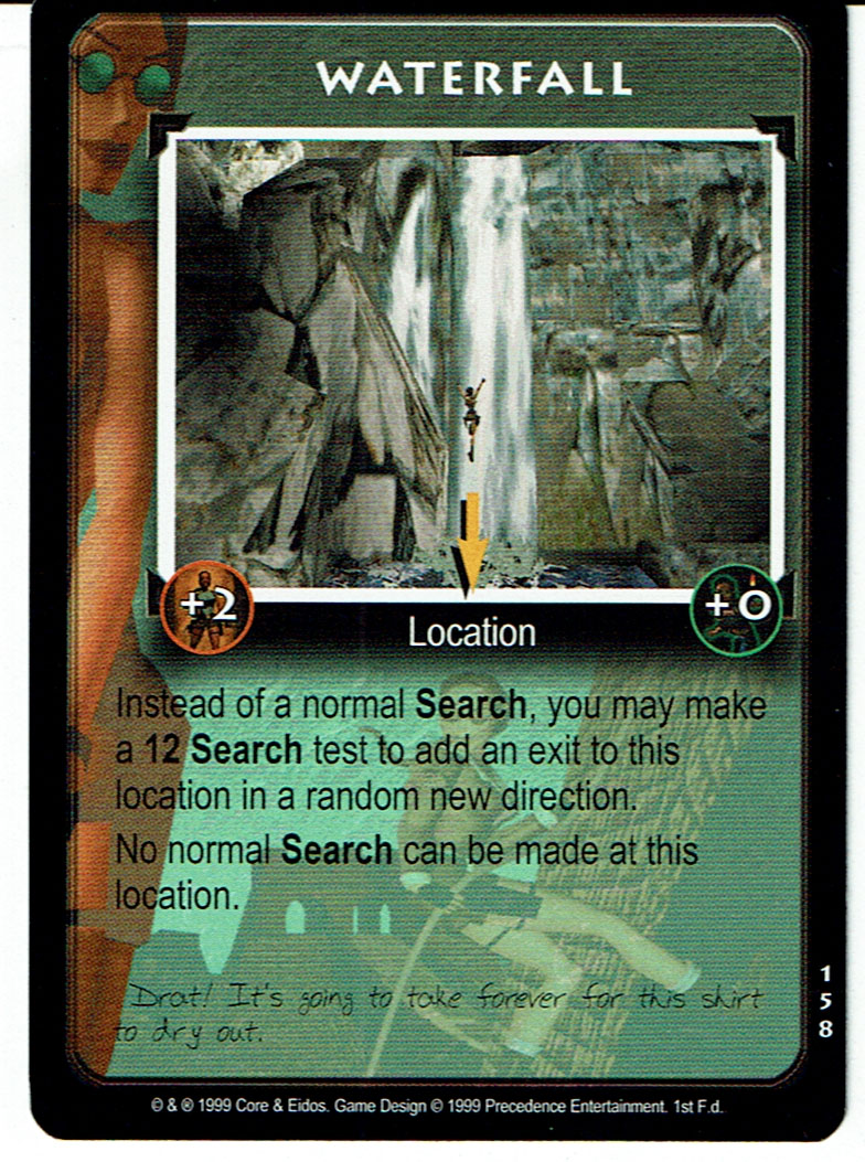 TOMB RAIDER CCG RARE CARD 158 WATERFALL