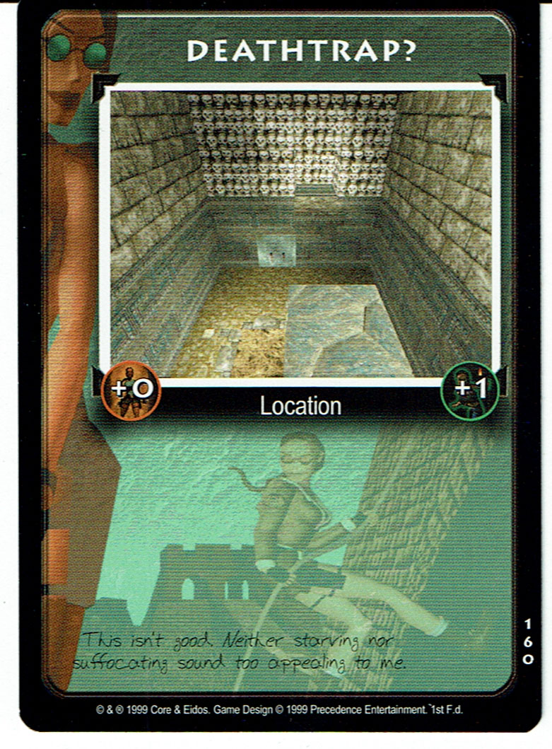 TOMB RAIDER CCG RARE CARD 160 DEATHTRAP