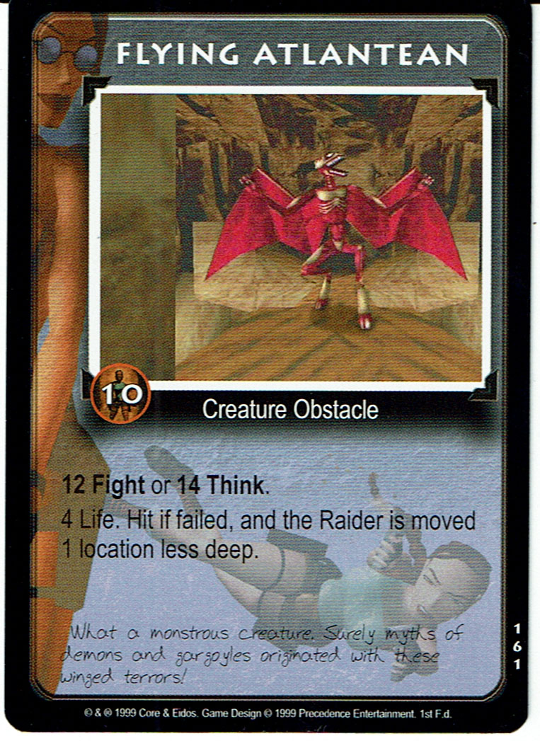 TOMB RAIDER CCG RARE CARD 161 FLYING ATLANTEAN