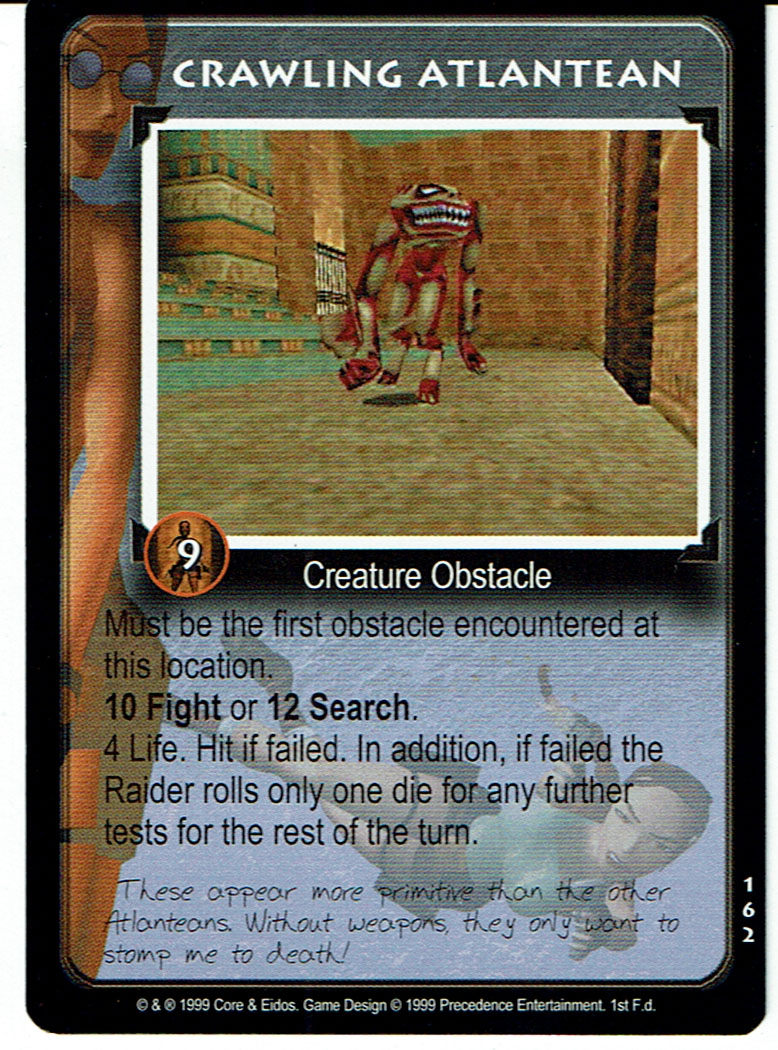 TOMB RAIDER CCG RARE CARD 162 CRAWLING ATLANTEAN