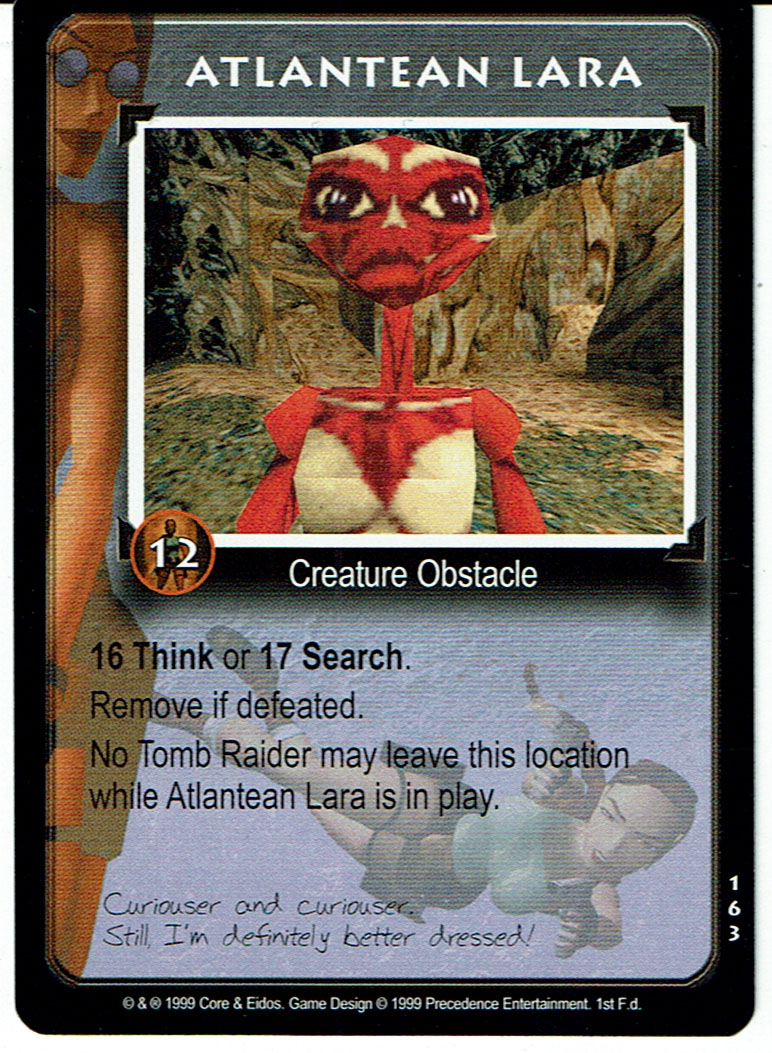 TOMB RAIDER CCG RARE CARD 163 ATLANTEAN LARA