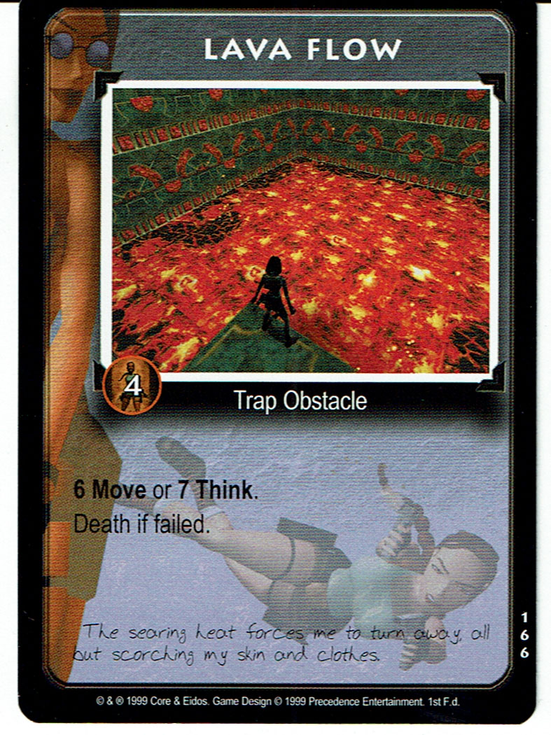 TOMB RAIDER CCG RARE CARD 166 LAVA FLOW