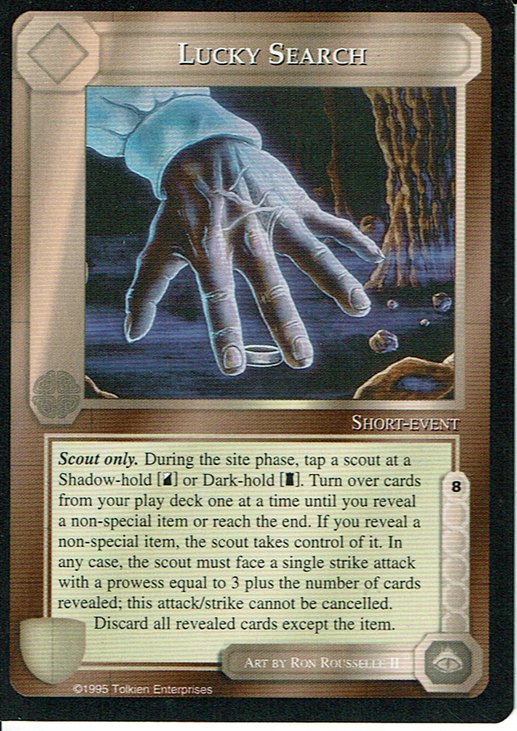 MIDDLE EARTH BLACK BORDER PREMIER RARE CARD LUCKY SEARCH
