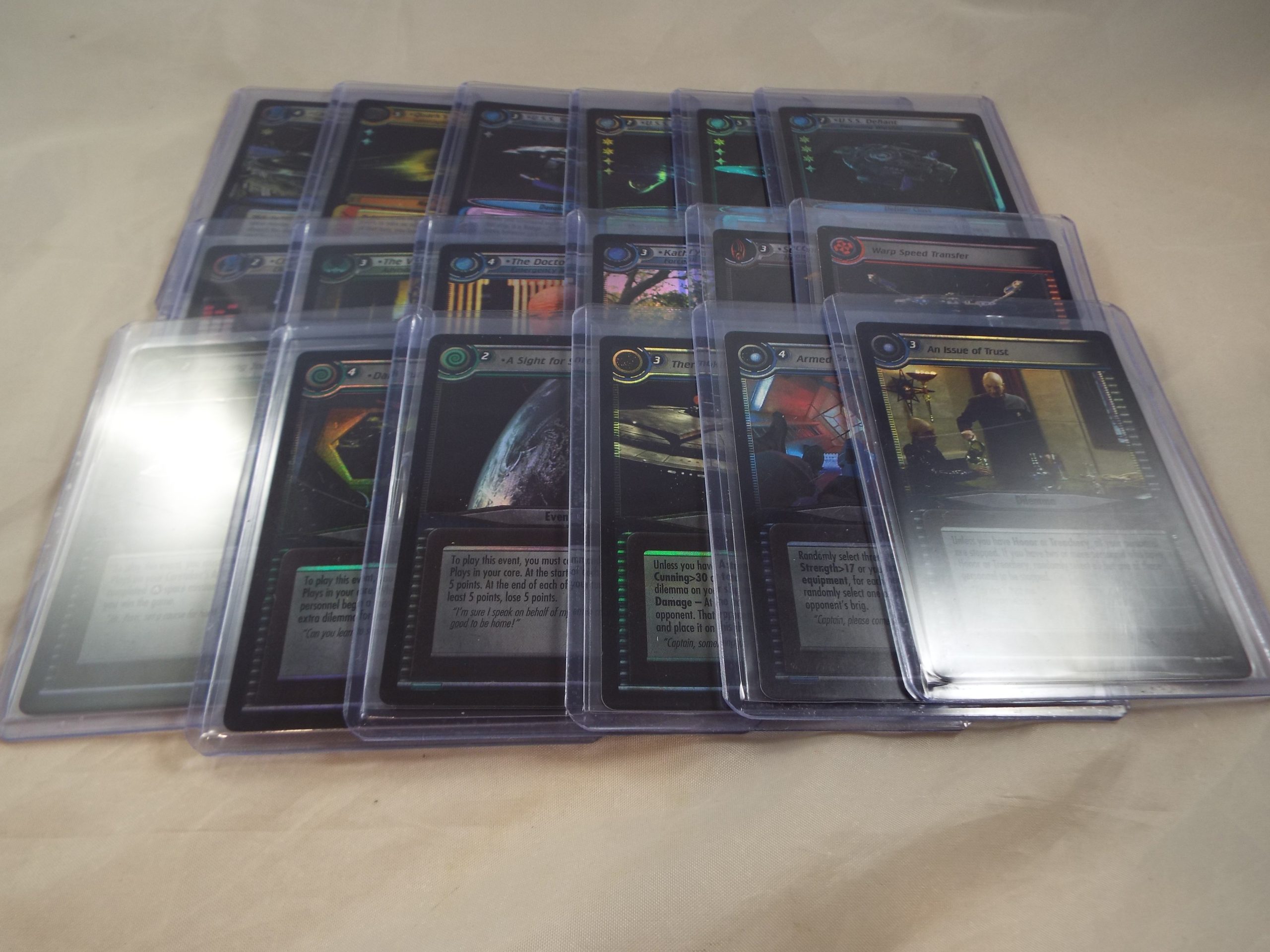 STAR TREK CCG 2E COMPLETE CAPTAIN’S LOG SET INCLUDING 18 FOILS ...
