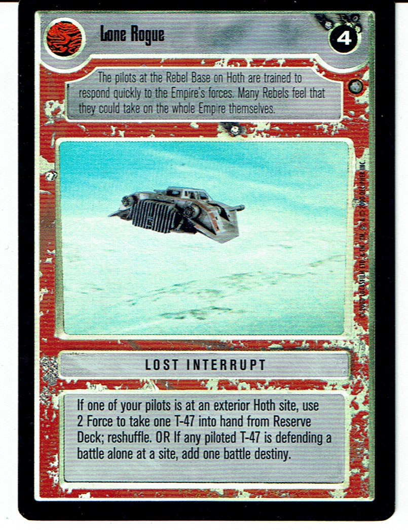 STAR WARS CCG REFLECTIONS II VRF LIGHT SIDE FOIL LONE ROGUE lp