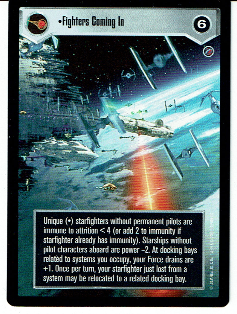 STAR WARS CCG DEATH STAR II RARE CARD FIGHTERS COMING IN ex