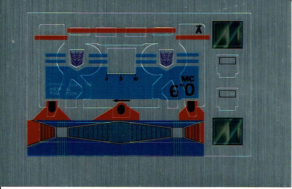 TRANSFORMERS GENERATION 1, G1 DECEPTICON FRENZY REPRO LABELS / STICKERS