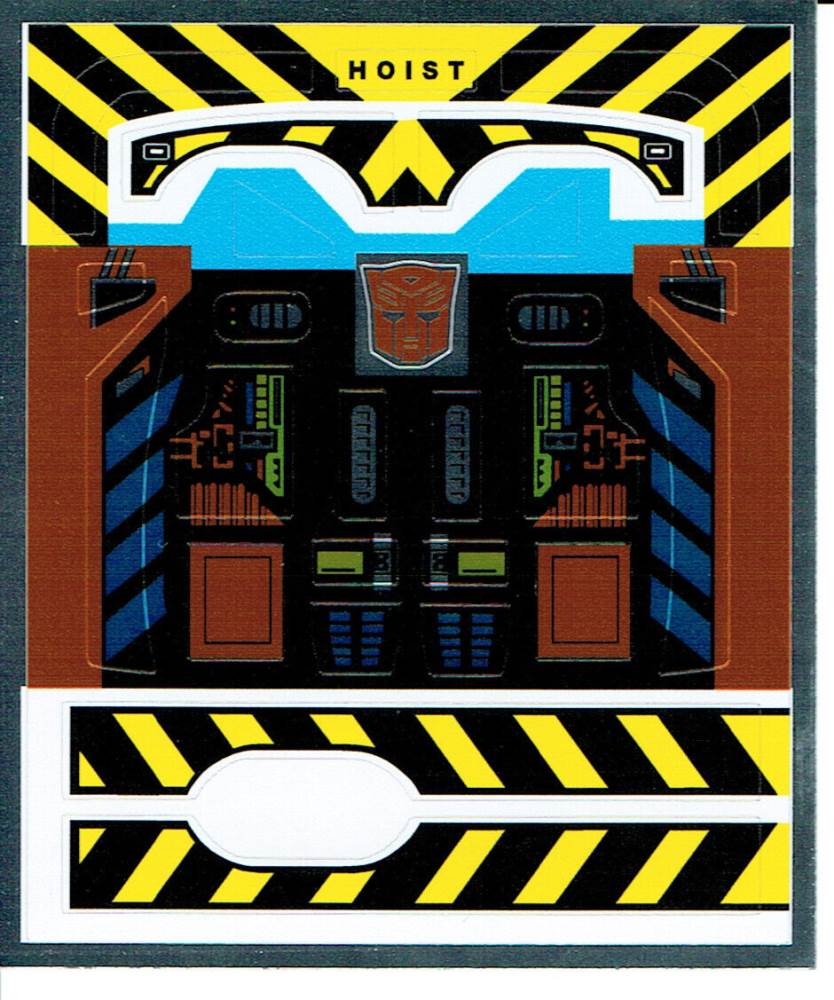TRANSFORMERS GENERATION 1, G1 AUTOBOT HOIST REPRO LABELS / STICKERS