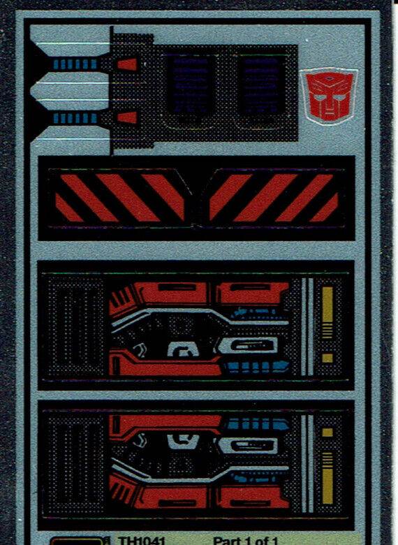 TRANSFORMERS GENERATION 1, G1 AUTOBOT LANDFILL REPRO LABELS / STICKERS