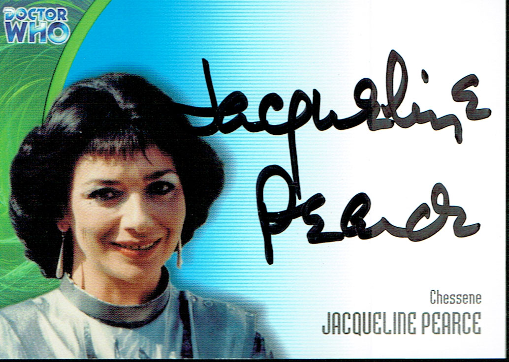 DOCTOR WHO THE DEFINITIVE COLLECTION SERIES 3 AUTOGRAPH CARD AU21 JACQUELINE PEARCE
