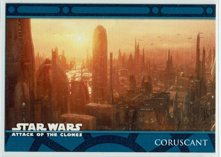 STAR WARS ATTACK OF THE CLONES UK PLANETS CARDS P1