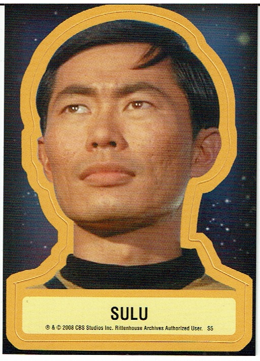 STAR TREK ORIGINAL SERIES 40TH ANNIVERSARY SERIES 2 STICKER S5 SULU