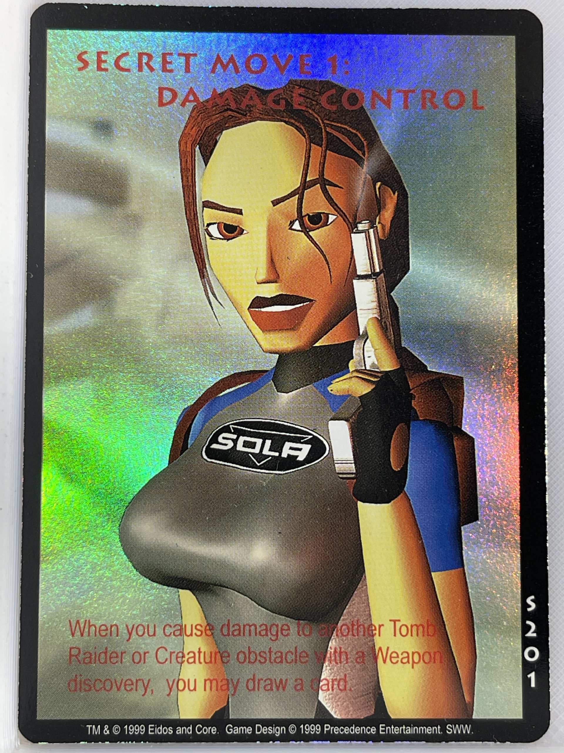TOMB RAIDER CCG SLIPPERY WHEN WET CARD S201 SECRET MOVE 1: DAMAGE CONTROL ex