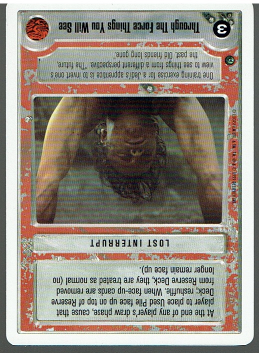 STAR WARS CCG DAGOBAH WHITE BORDER LIGHT SIDE THROUGH THE FORCE THINGS YOU WILL SEE ex