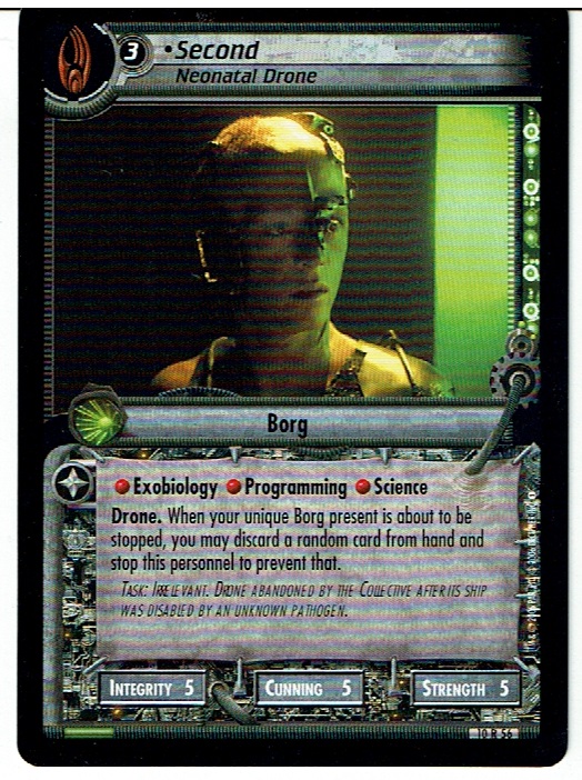 STAR TREK CCG 2E CAPTAIN'S LOG RARE CARD SECOND 10R56 ex - Phoenix Cards