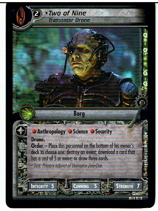 STAR TREK CCG 2E THESE ARE THE VOYAGES RARE CARD TWO OF NINE 12R48 ex