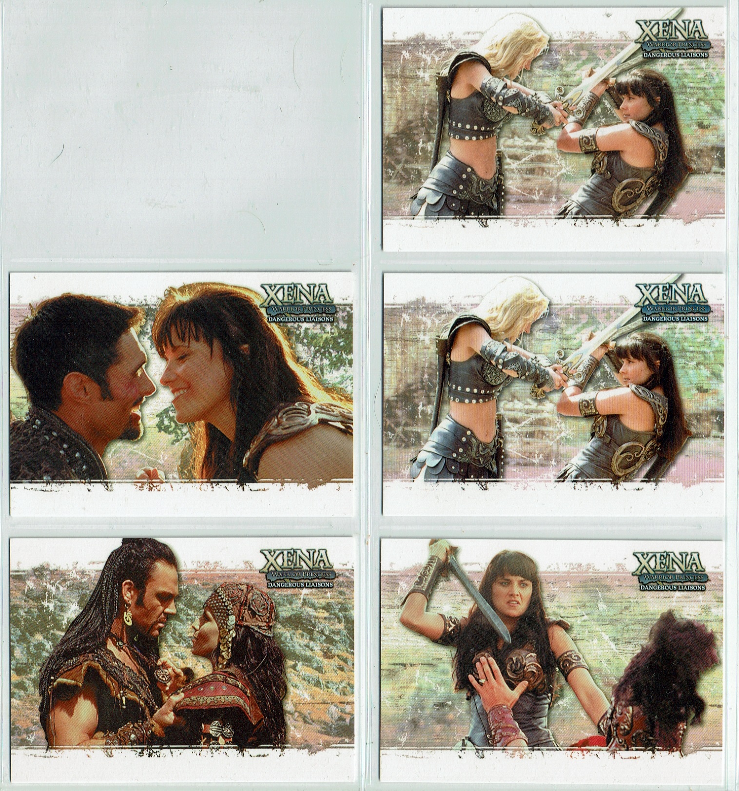 XENA DANGEROUS LIASIONS SET OF 5 PROMO CARDS