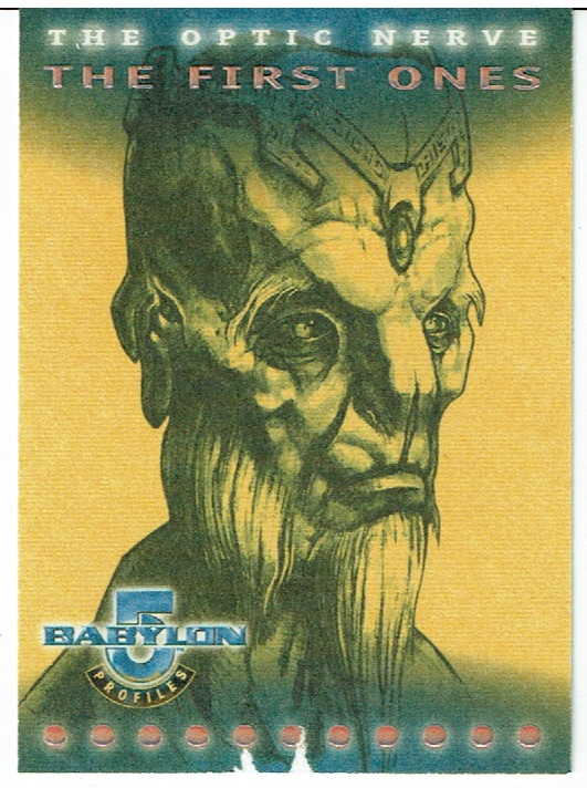 BABYLON 5 PROFILES OPTIC NERVE CARD ON1 (damaged)