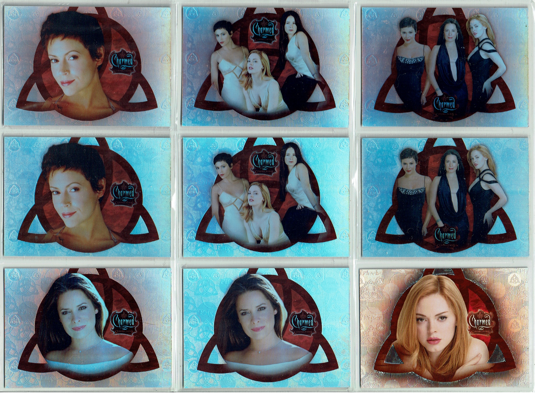 CHARMED CONNECTIONS SET OF ALL 9 PROMO CARDS INC CC-FOA