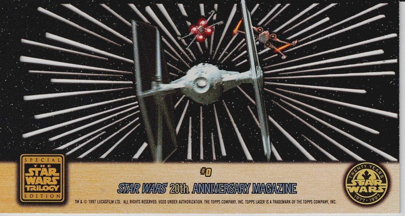 STAR WARS TRILOGY THE COMPLETE STORY LASER CUT PROMO CARD #0