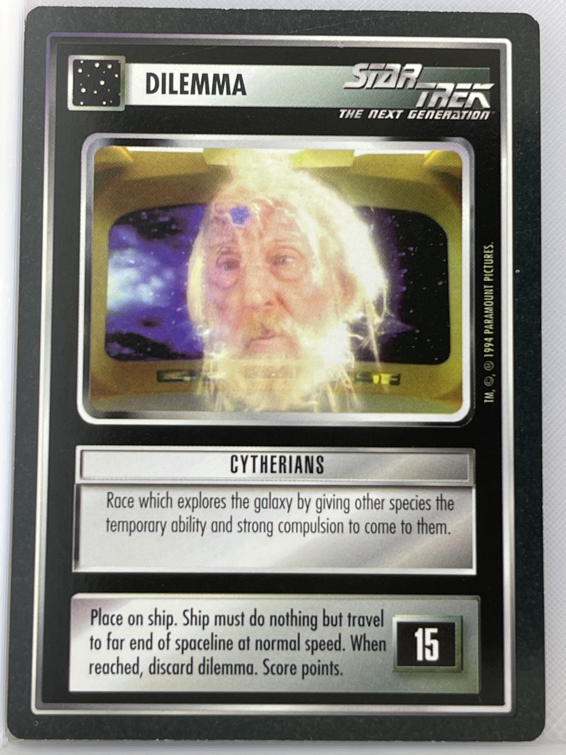 STAR TREK CCG BLACK BORDER 1994 LIMITED PREMIERE RARE CYTHERIANS ex