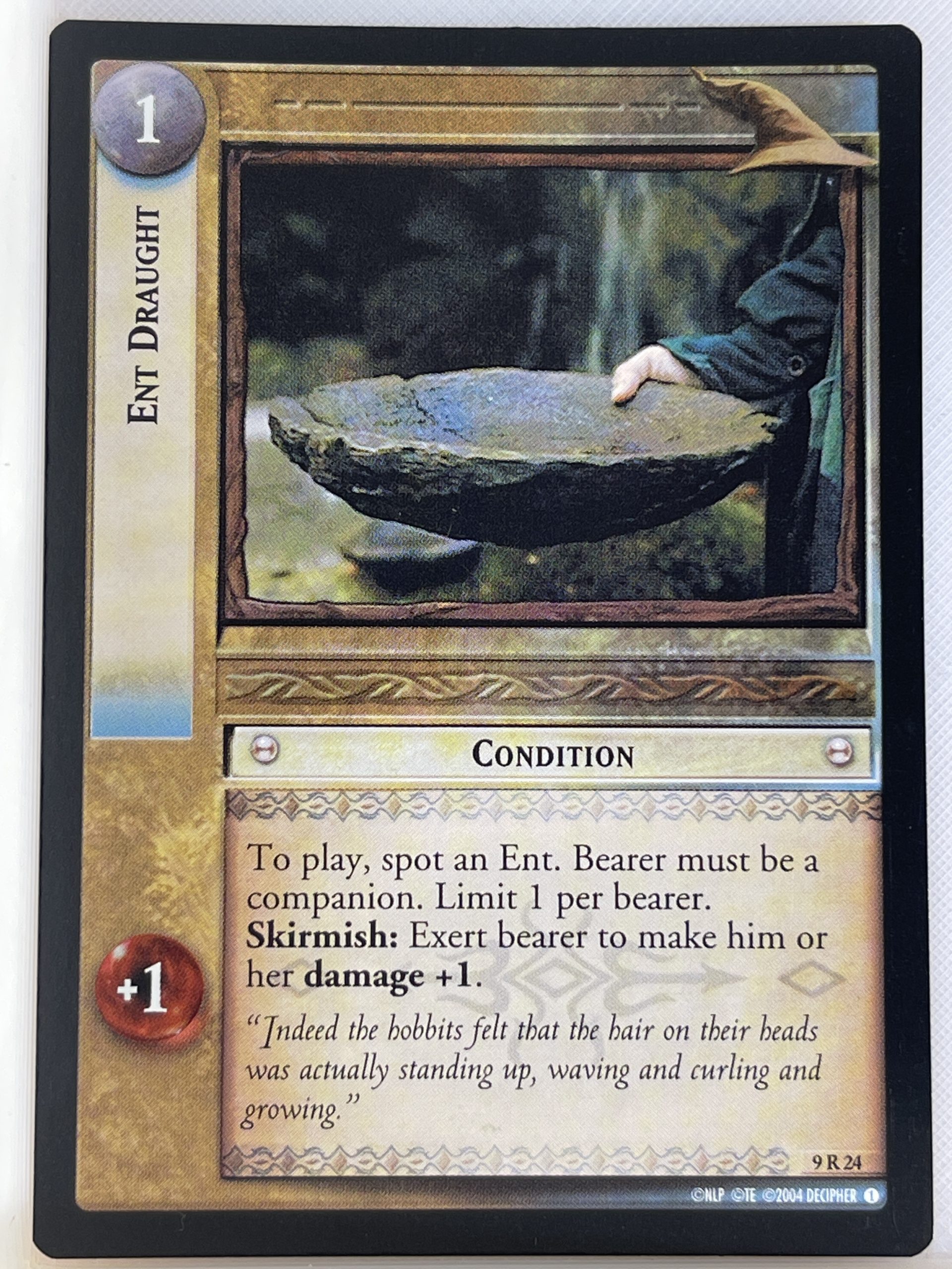 LORD OF THE RINGS TCG REFLECTIONS FOIL 9R24 ENT DRAUGHT ex