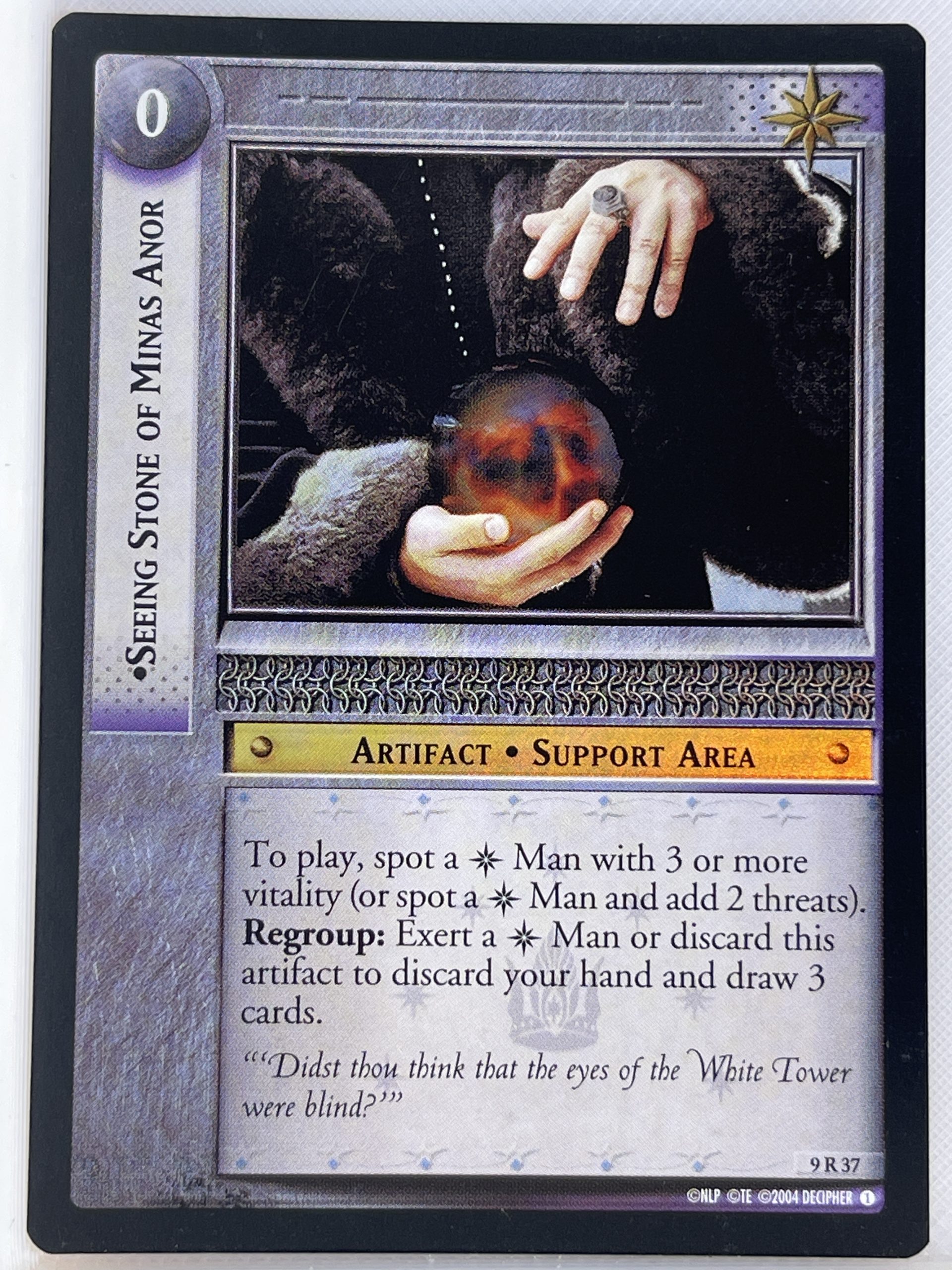 LORD OF THE RINGS TCG REFLECTIONS FOIL 9R37 SEEING STONE OF MINAS ANOR ex
