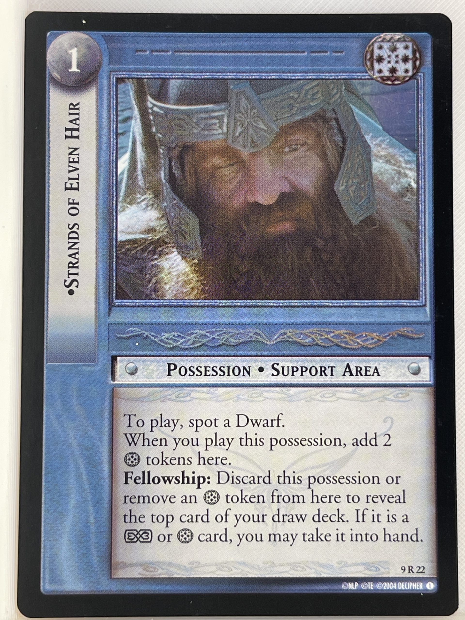 LORD OF THE RINGS TCG REFLECTIONS FOIL 9R22 STRANDS OF ELVEN HAIR ex