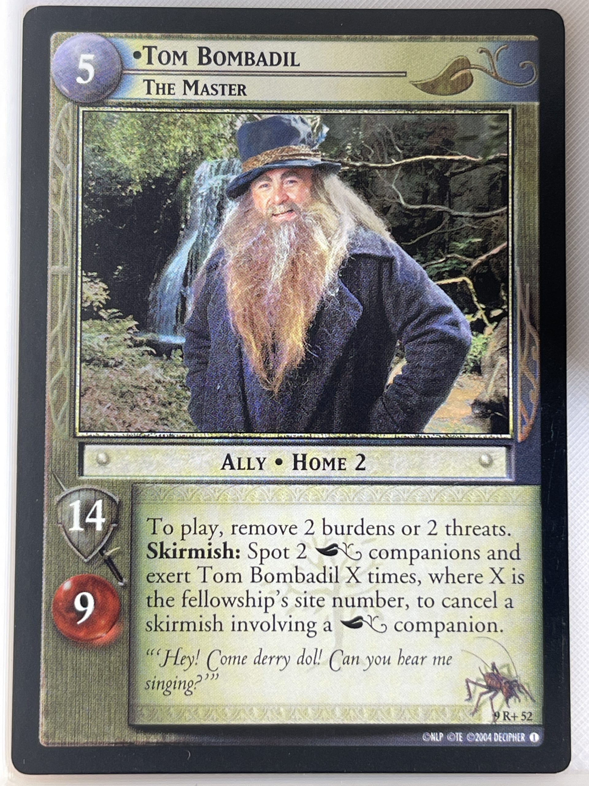 LORD OF THE RINGS TCG REFLECTIONS FOIL 9R+52 TOM BOMBADIL THE MASTER ex