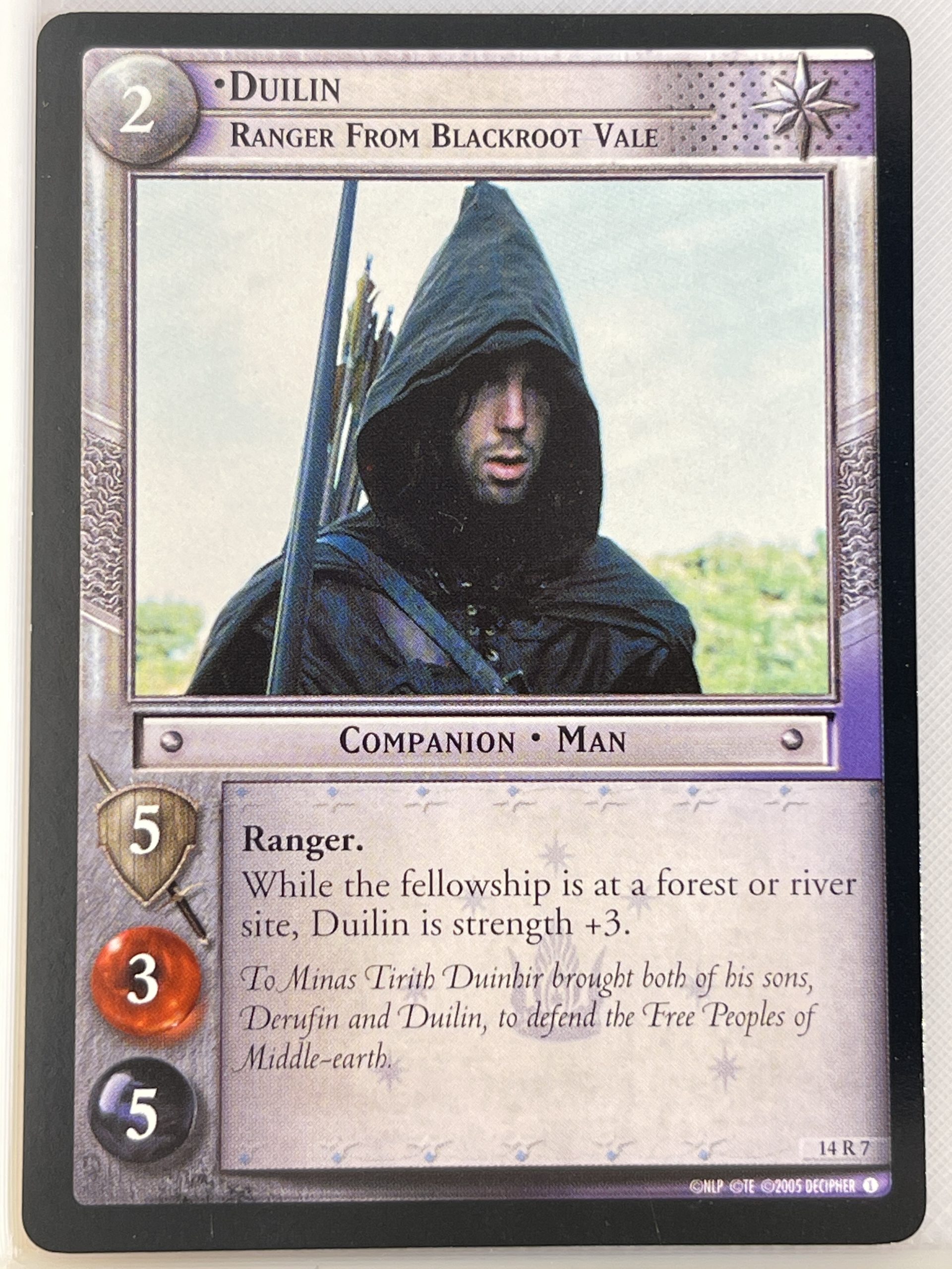 LORD OF THE RINGS TCG EXPANDED MIDDLE EARTH 14R7 DUILIN ex