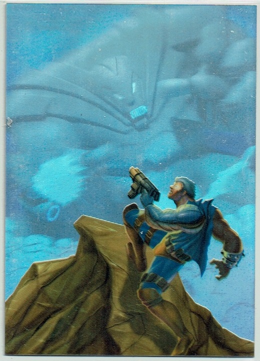 MARVEL FLAIR ANNUAL 95 HOLOBLAST CARD 4 OF 12