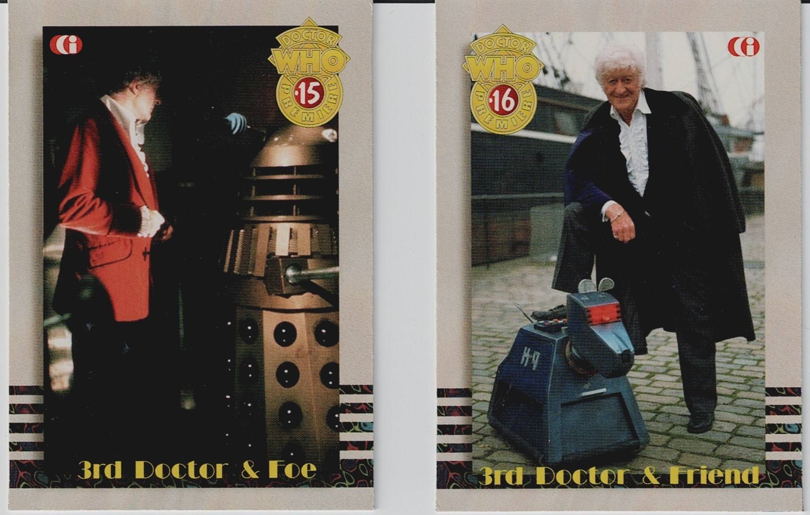 DOCTOR WHO CORNERSTONE SERIES 3 INSIDE TRADER CLUB PREMIERE CARDS 15 AND 16