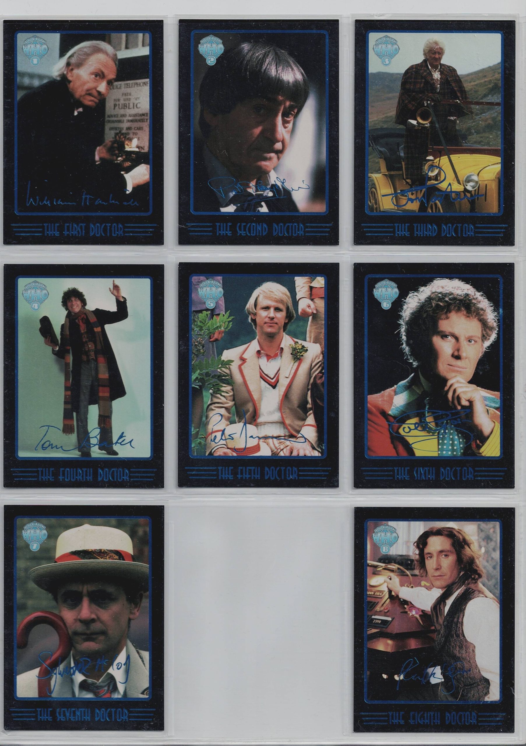 DOCTOR WHO CORNERSTONE SERIES 4 COMPLETE SET OF 8 FOIL CARDS