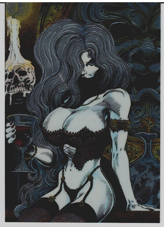LADY DEATH SERIES 2 CHROMIUM STICKER CARD 76