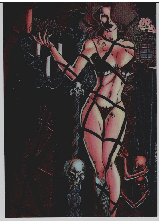 LADY DEATH SERIES 2 CHROMIUM STICKER CARD 77