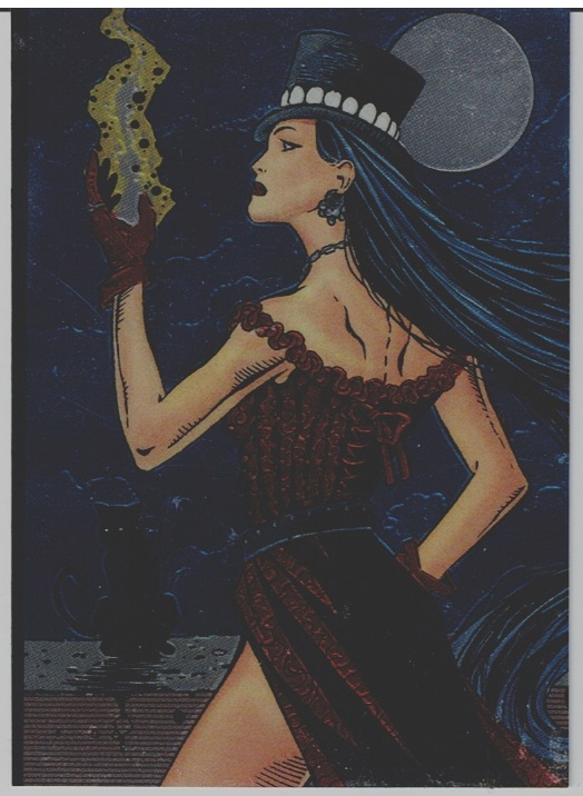 LADY DEATH SERIES 2 CHROMIUM STICKER CARD 97