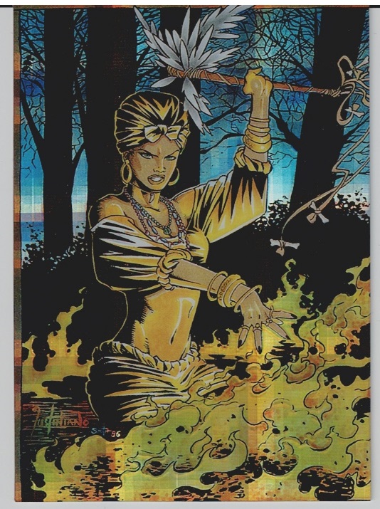 LADY DEATH SERIES III 3 FRACTAL BLACK MASK CARD 57