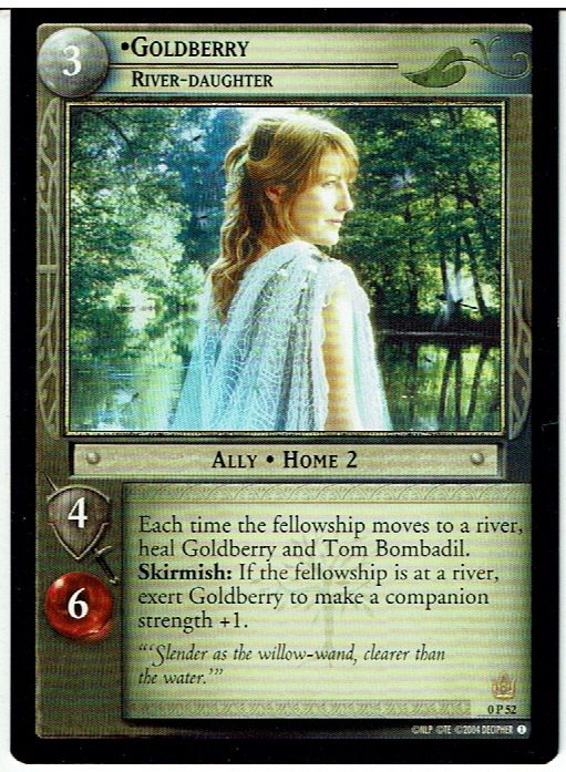 LORD OF THE RINGS TCG PROMO 0P52 GOLDBERRY RIVER-DAUGHTER lp